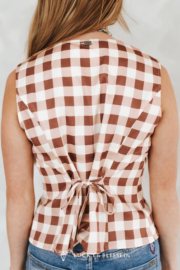 Etta Pearl Snap Vest Top